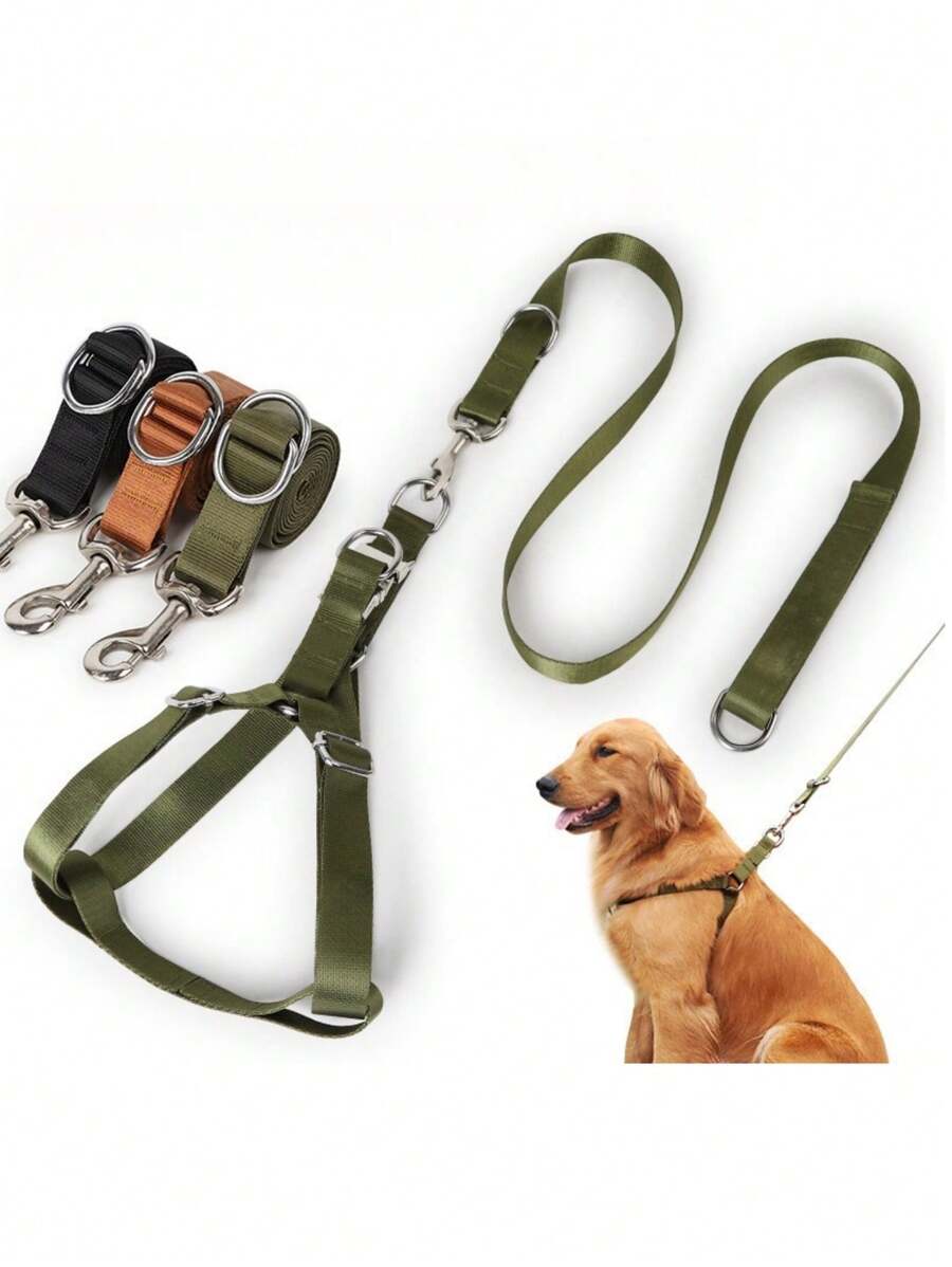 1pc Adjustable Retractable Shock-Absorbing Pet Car Safety Leash, Suitable For Small/Medium/Large Dogs