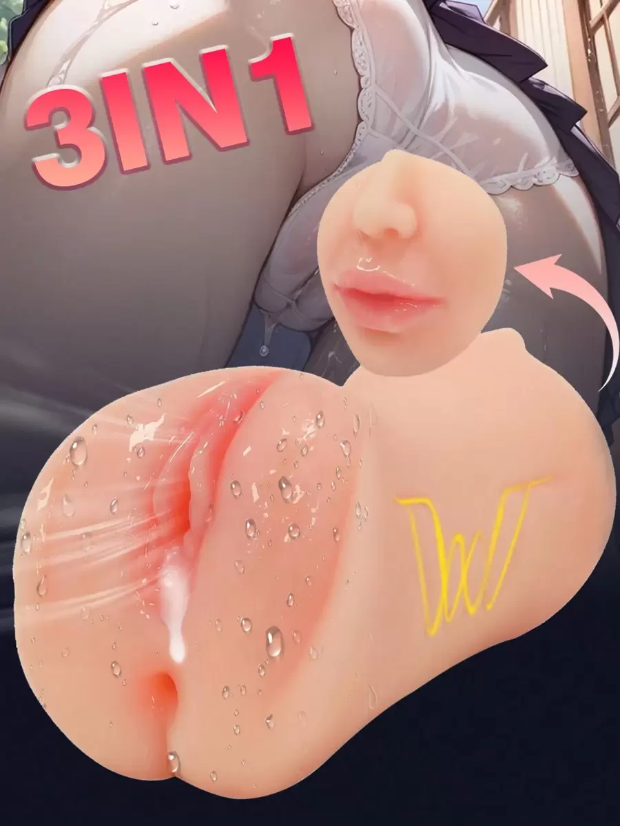 1pc Realistic Male Masturbators Adult Sex Toys, 3 In 1 Pocket Pussy With 3D Realistic Textured Tight Anus & Real Mouth, Penis Training Oral Sex Doll Stroker Deep Throat Sex Toys Male Masturbator Sex Toy Pocket Pussy Sex Toys Sex Toy Adult Toys Toy Sex Toys Sex Sex Doll Adult Toy Sexy Toys Porn Vagina Adult Toys Sex Men Toys Sex Male Sex Toy