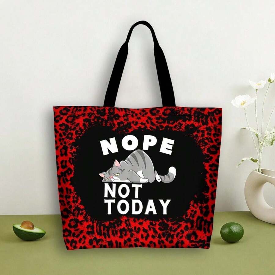 Lazy Cat Travelling Bag Funny Sarcastic Graphic Tee For Cat Lovers - Cute Cat Design Short Sleeve The Single Shoulder Bag For Men Women Teens - Casual Everyday Wear - Plus Sizes Available