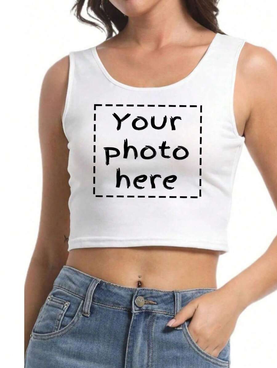 Custom Sports Personalized Gift, Custom Ladies Short Tank Top, Add Images (Selfies/Patterns/Family Photos/Friends/Logos Etc.), Stylish, Fashion, Hipster, Casual, Minimal Chic, Personalized, Customized, Custom, Unique, Guy Costumes, Capsule Wardrobe, Men Basic/Street Style, Ideal Gifts For Him, Boyfriend, Family, Friends, For Birthdays, For Vacation/Holiday, For School/Competition, For Sports/Climbing