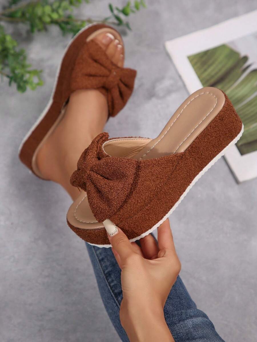 Sandalias de plataforma con suela gruesa para mujer, cómodas sandalias marrones para dama, zapatos con suela gruesa, sandalias de cuña de plataforma para mujer, se ajustan bien, zapatos de verano