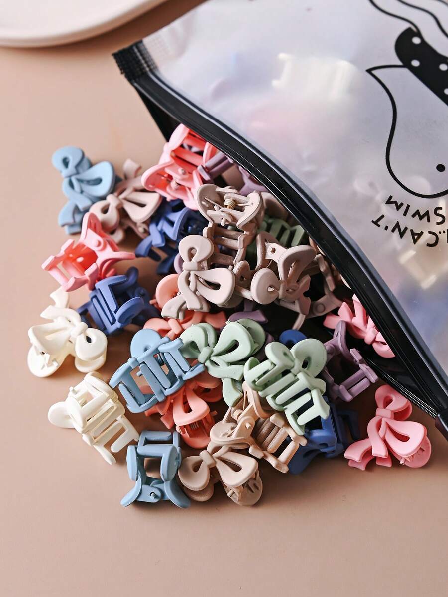 30 pezzi di graziosi fermagli per capelli con fiocco colorato, eleganti fermagli a pinza per capelli da donna per il ritorno a scuola