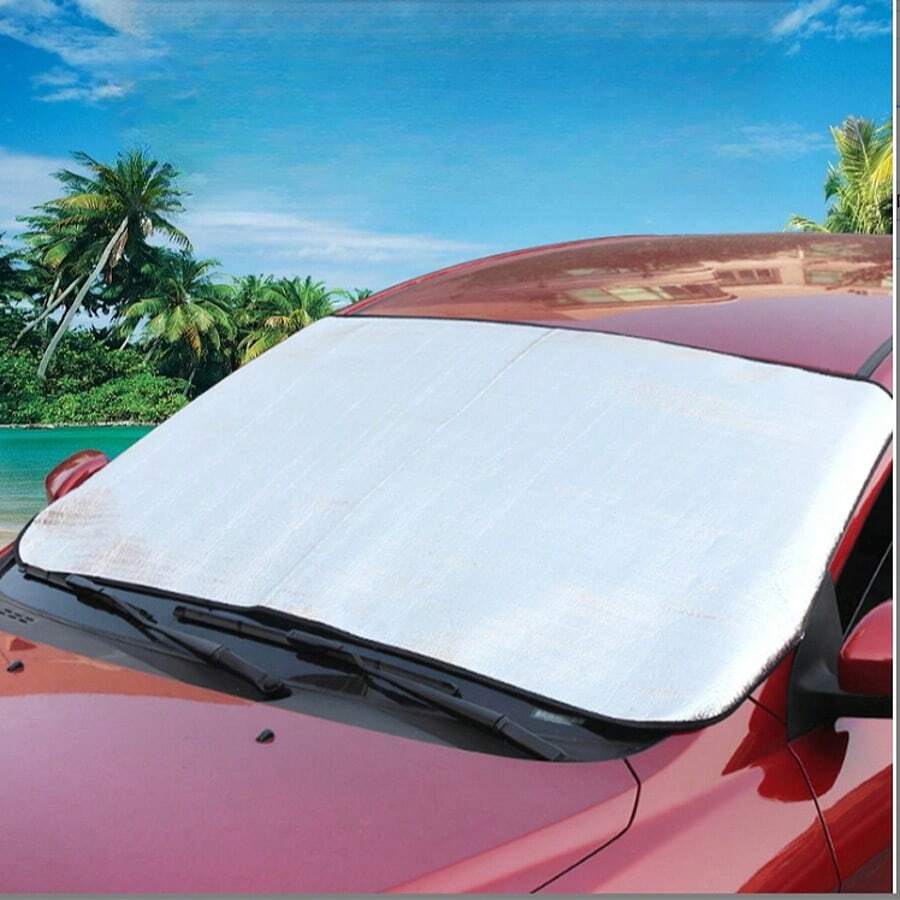 1 pièce Pare-soleil pour pare-brise de voiture, couverture anti-UV, anti-neige, anti-gel pour le demi-pare-brise, indispensable toutes saisons pour les conducteurs