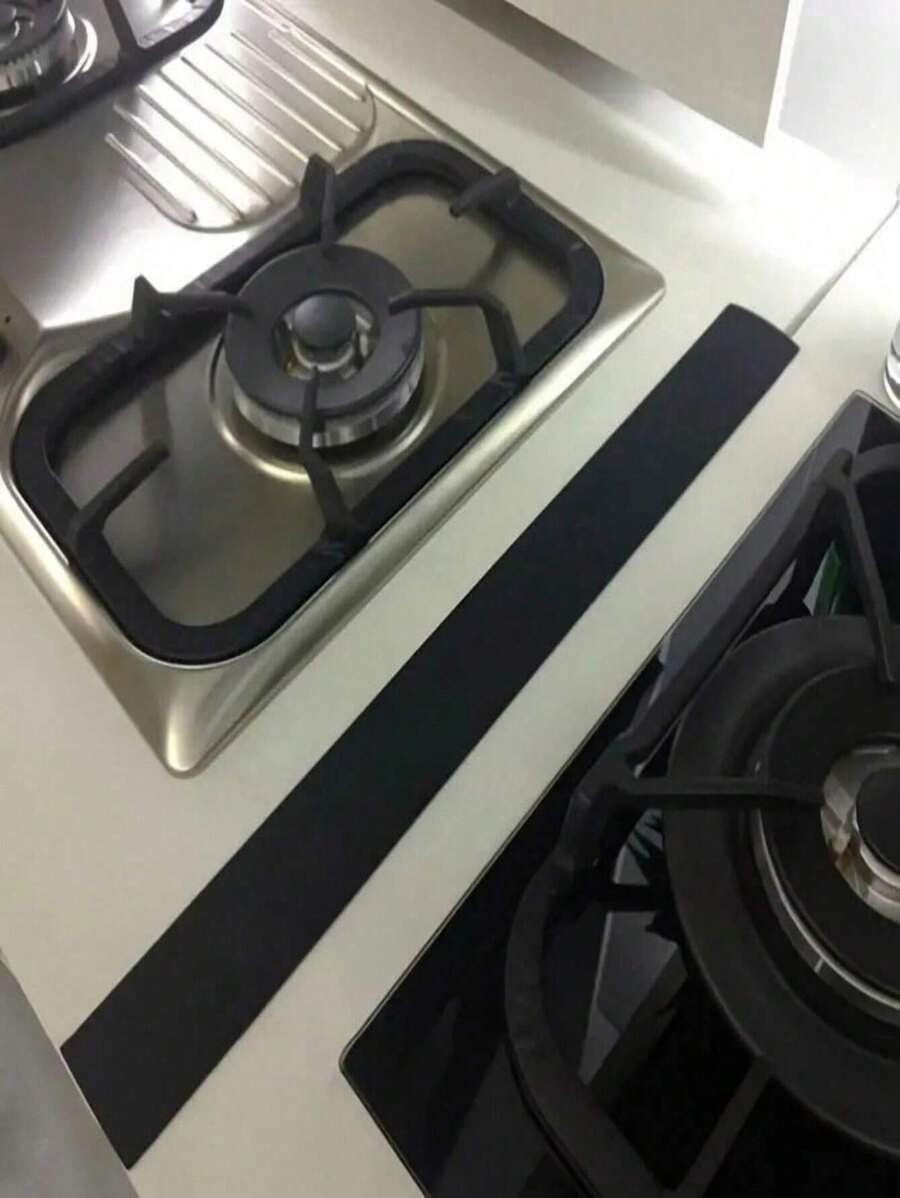 2PCS Multi Functional High-Temperature And Leak Proof T-Shaped Silicone Sealing Strip For Kitchen Stoves, Suitable For Both Home And Commercial Kitchens. It Is Oil Resistant, Waterproof, And Effectively Improves Kitchen Cleanliness