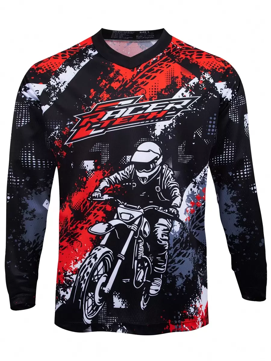 Motocross Shirt Long Sleeve Men Downhill Jersey Off-Road Bicycle Racing T-Shirt Quick Dry Cycling Enduro Polera Mtb Jersey