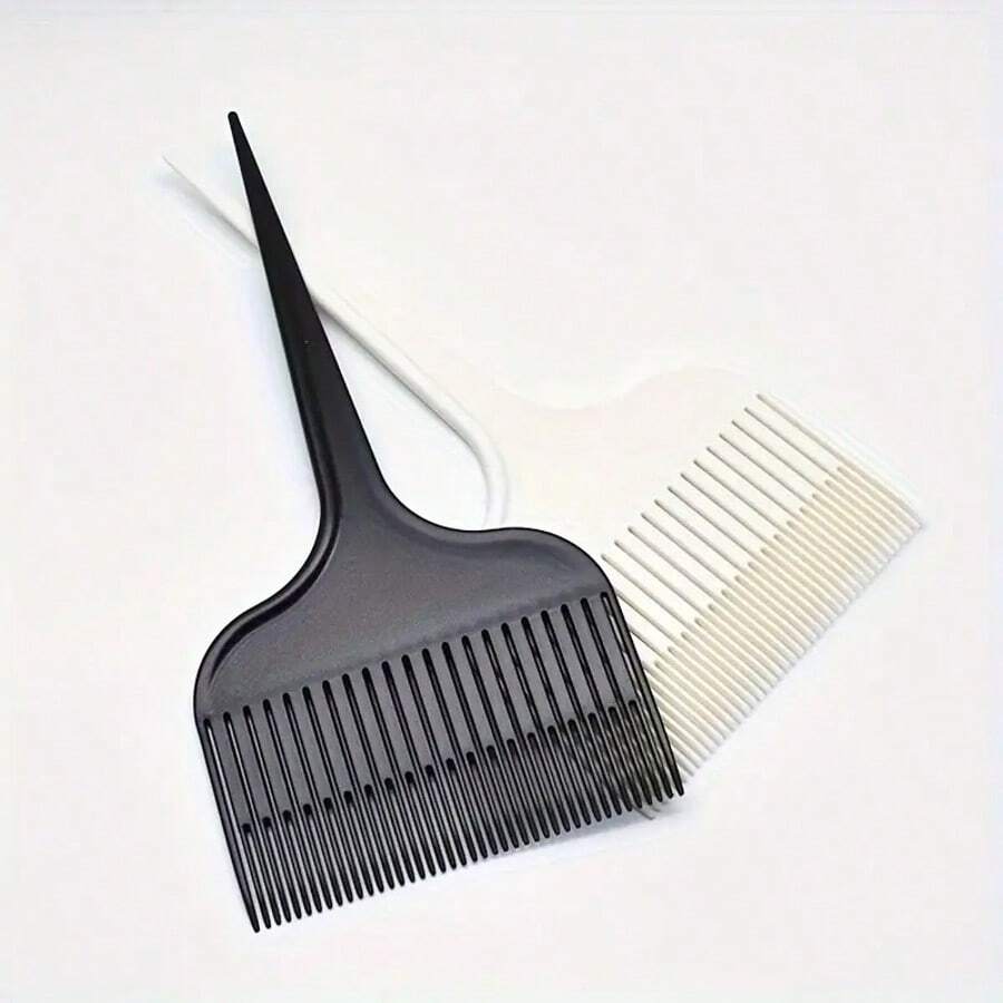 1 pièce/Ensemble de 2 pièces Peigne teinté dégradé, peigne à queue pointue séparateur de cheveux automatique, outil de coloration des cheveux, brosse de teinture des cheveux pour le salon et les soins capillaires personnels