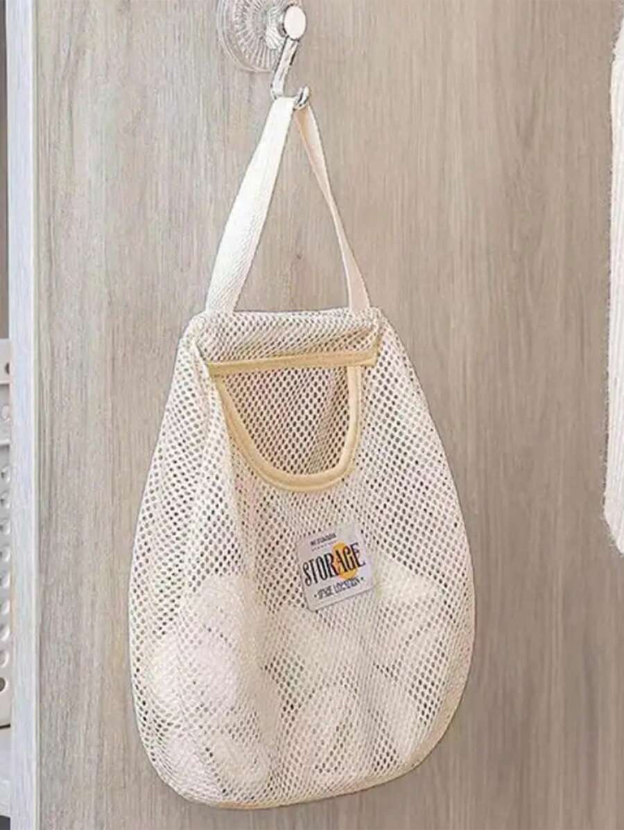1pc Paris Left Bank Minimalist Style Storage Hanging Pocket - No-Drill Lingerie Storage Organizer, Inspired By Italian Venice Mural, Multi-Scene Student Hanging Pouch, Wall Decor