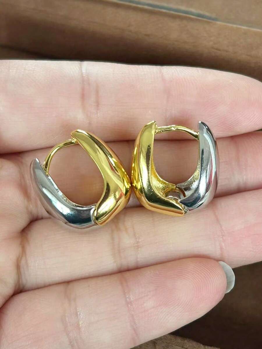 1 par de pendientes de gota de agua geométrica elegante hecha a mano, regalo de joyería para mujer y niña en cumpleaños y fiesta, previene alergias