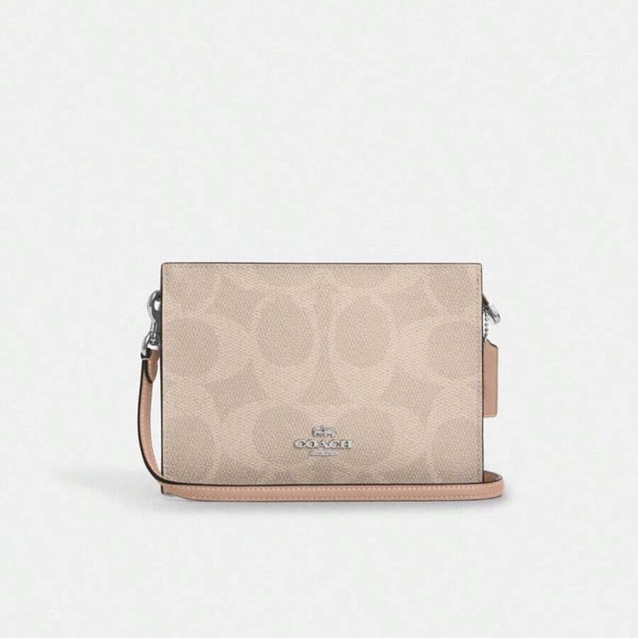 Coach Dames envelop tas schouder crossbody kleine vierkante tas nieuwe stijl oude bloem CAR12 SVPWH