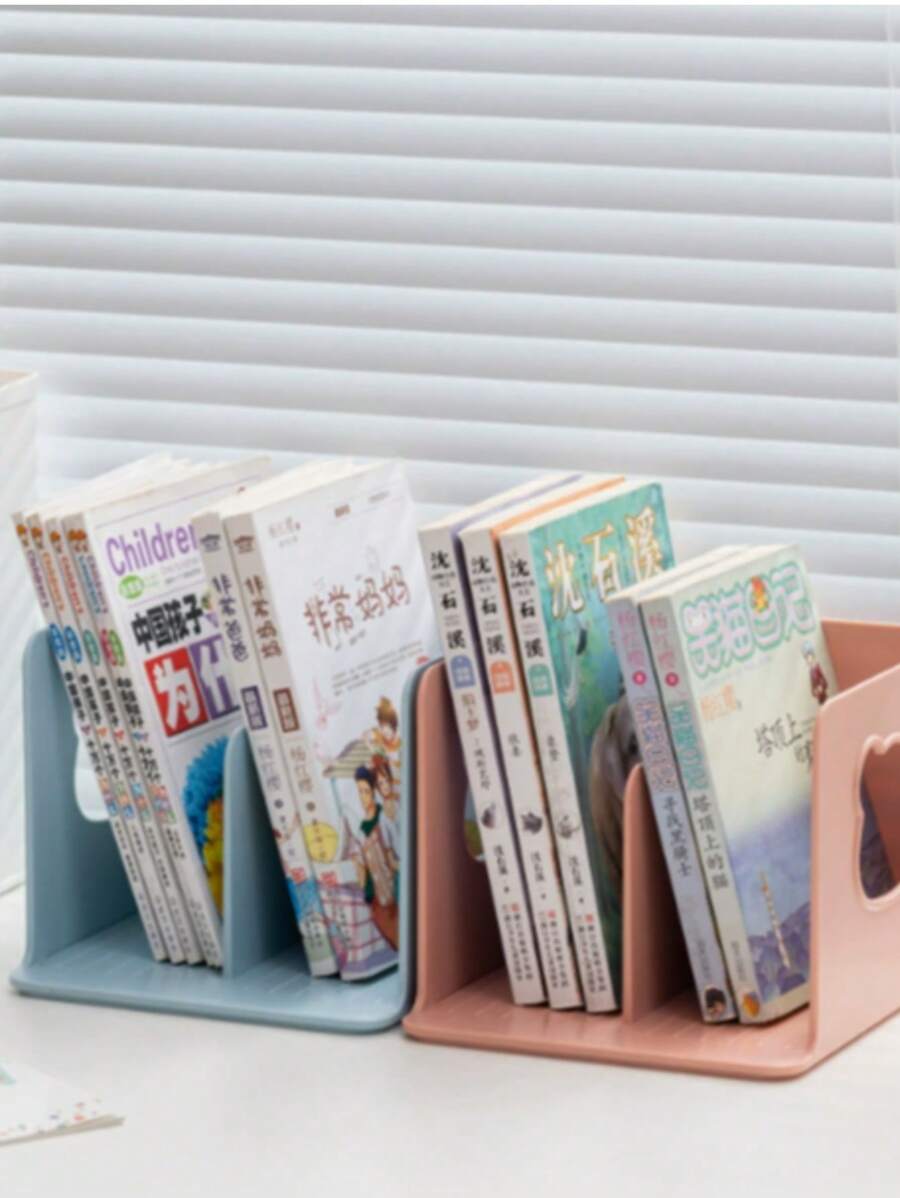 1 szt. Lihe 951 Little Bear Desktop Book Standing Multi-Functional Storage ShelfProsta i słodka półka do przechowywaniaDesktop Portable Shelf