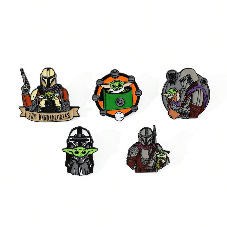 Juego de 1/5 broches de dibujos animados de Disney Personalizados Soldado Esmalte Pin Mochila Ropa Joyería Insignia de Metal Accesorios Un regalo para amigos