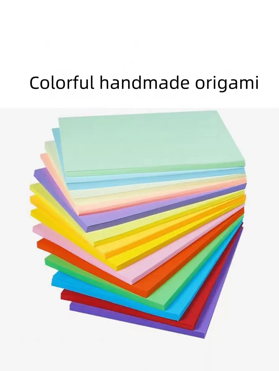 50pcs Of Colored Cardstock In 10 Colors, A4 Origami Art Paper Set For Crafts And Drawing.