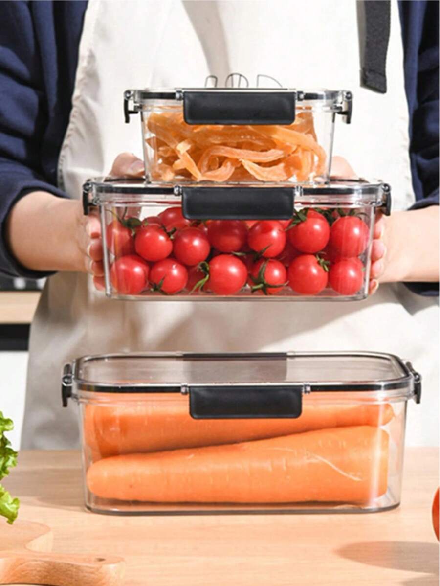 Yocity 1PC Bento Lunch Box, Plastic Meal Prep Container, Leak-Proof & Durable, Suitable For Adults, Office, Travel, And Picnics, Can Be Used Microwave & Dishwasher, Easy To Clean, Ideal For Food Storage, Fresh-Keeping Box, Kitchen Storage Container