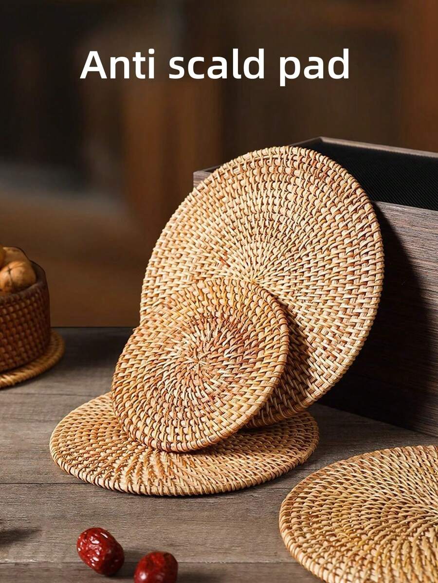 1 pieza Salvamanteles de vid, tapete resistente al calor para uso doméstico para ollas, tazones, mesa de comedor, platos, tazas, soporte para tetera