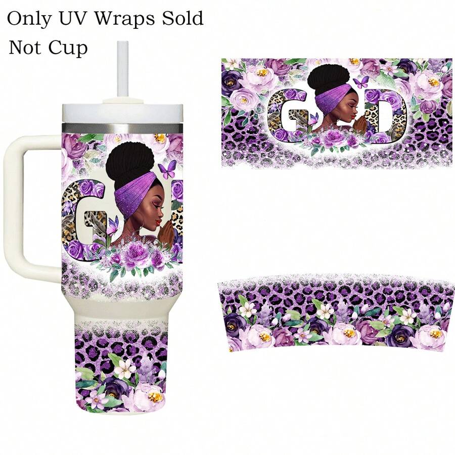 2 PIEZAS Calcomanías inspiradoras con impresión UV DTF, pegatinas autoadhesivas para tumblers de 40 oz, tazas, botellas, útiles escolares, etc., manualidades, suministros de arte DIY