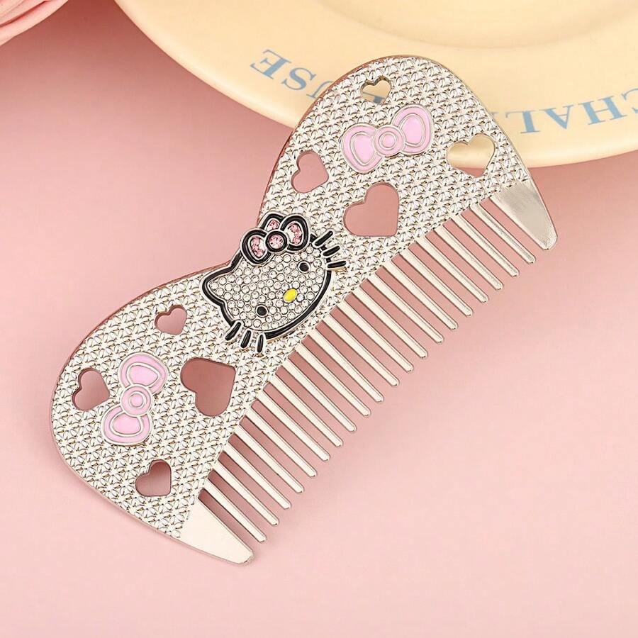 Sanrio 1 pièce Peigne à cheveux mignon Hello chat de Sanrio, accessoire de mode pour cheveux dessin animé, outil de coiffure populaire