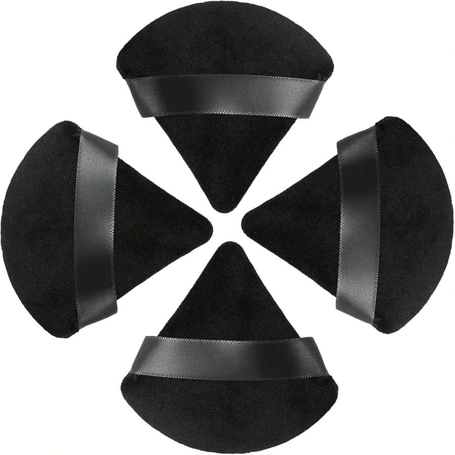 Juego de 10 piezas de esponjas de maquillaje, que incluye 4 esponjas de maquillaje triangulares, una esponja de maquillaje con terciopelo, esponjas de maquillaje con correa y esponjas faciales reutilizables para limpieza y maquillaje en seco/húmedo