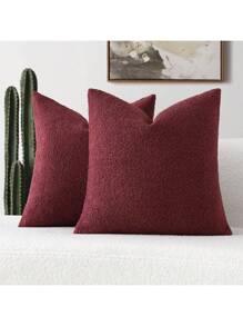 Fil bouclé rouge vin