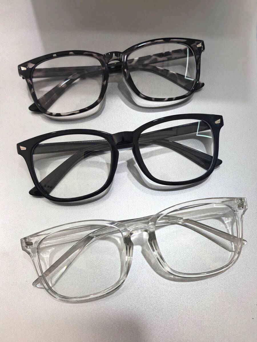 3pcs Round Transparent Fashion Sunglasses For Men, Suitable For Indoor/Outdoor Use, Outdoor Travel, Casual Sun Protection Accessories, Beach Accessories, Looks Stylish With Sweaters, Jackets, Hoodies, Leather Pants And Cargo Pants, Suitable For Summer Sun Protection, Beach Vacation, Outdoor Sports, Party, Self-Driving, Fishing, Cycling, Shopping And Taking Photos