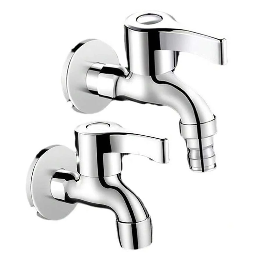 1PC/2pcs All Copper Washing Machine Faucet, Household Extended Extra Thick Quick Opening Faucet