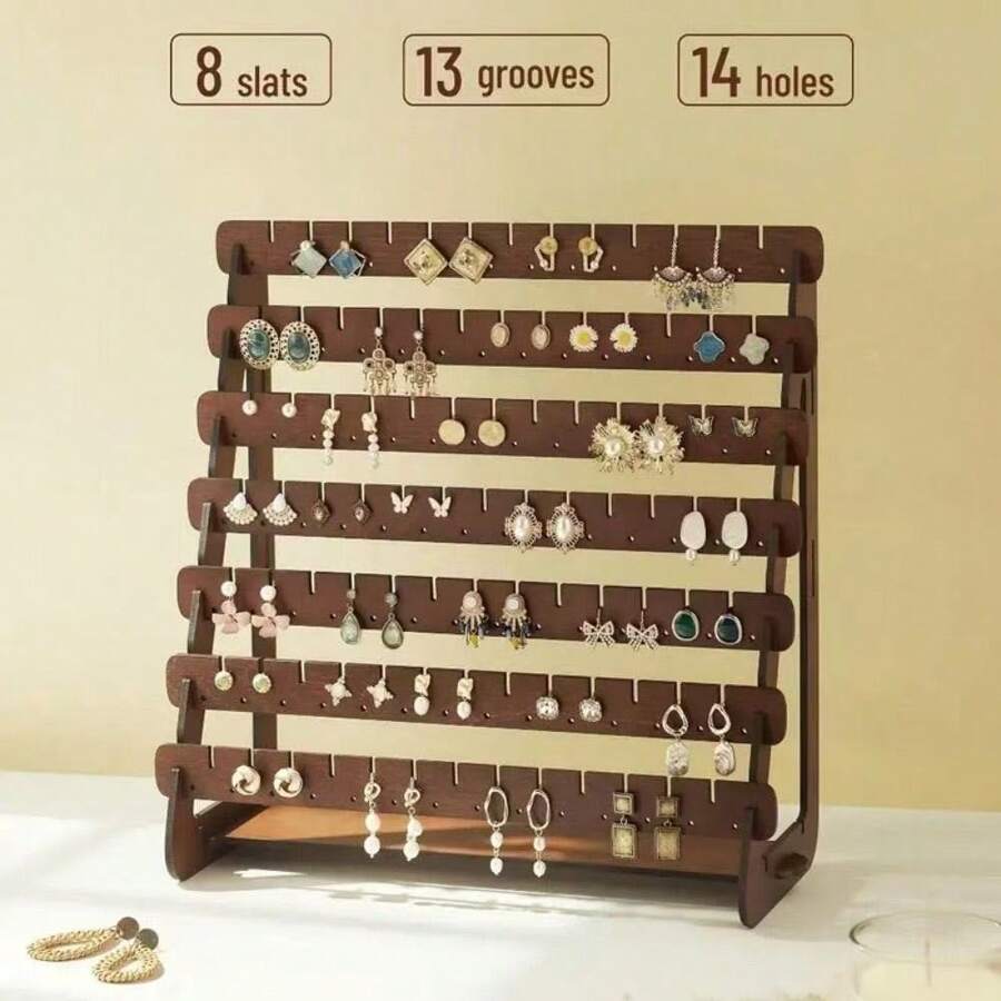 1pc Vintage Style Earring Stud Jewelry Display Stand, Used For Bracelets, Necklaces And Other Jewelry Display And Storage