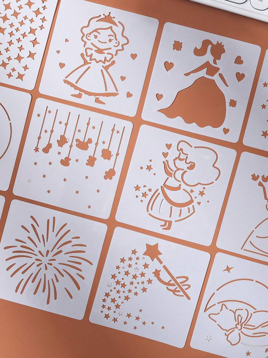 6 feuilles avec des motifs différents, matériau PET imperméable, fusion d'elfes et de la nature, motifs riches, convenant à diverses créations DIY, activités créatives familiales, activités de team building, etc., rentrée scolaire, fournitures scolaires