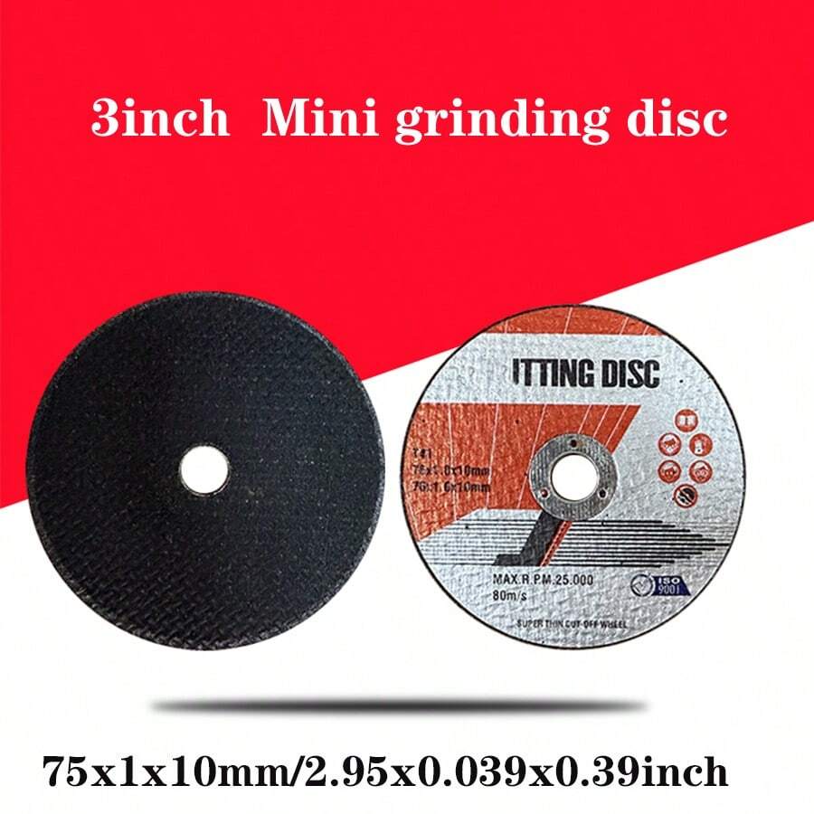 3" Mini Winkelschleifer Trennscheiben 75*1,0*10mm Kunstharz Doppelnetz Schleifscheibe für Metall, Edelstahl Schneiden und Schleifen
