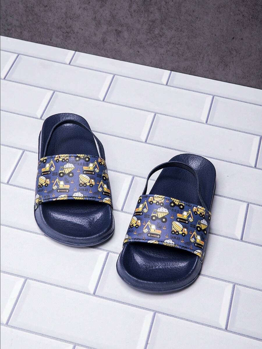 1 paar schattige cartoonontwerp comfortabele en modieuze casual lichtgewicht zomersandalen voor babyjongens