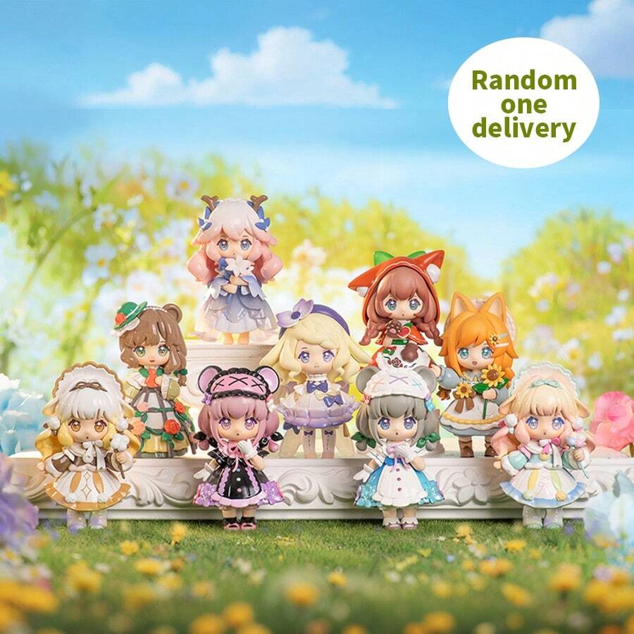 Miniso NiNi's Secret Garden PVC Series, Mystery Box Figurines, Desktop 0rnament, Cartoon (Random Delivery 1 PC)