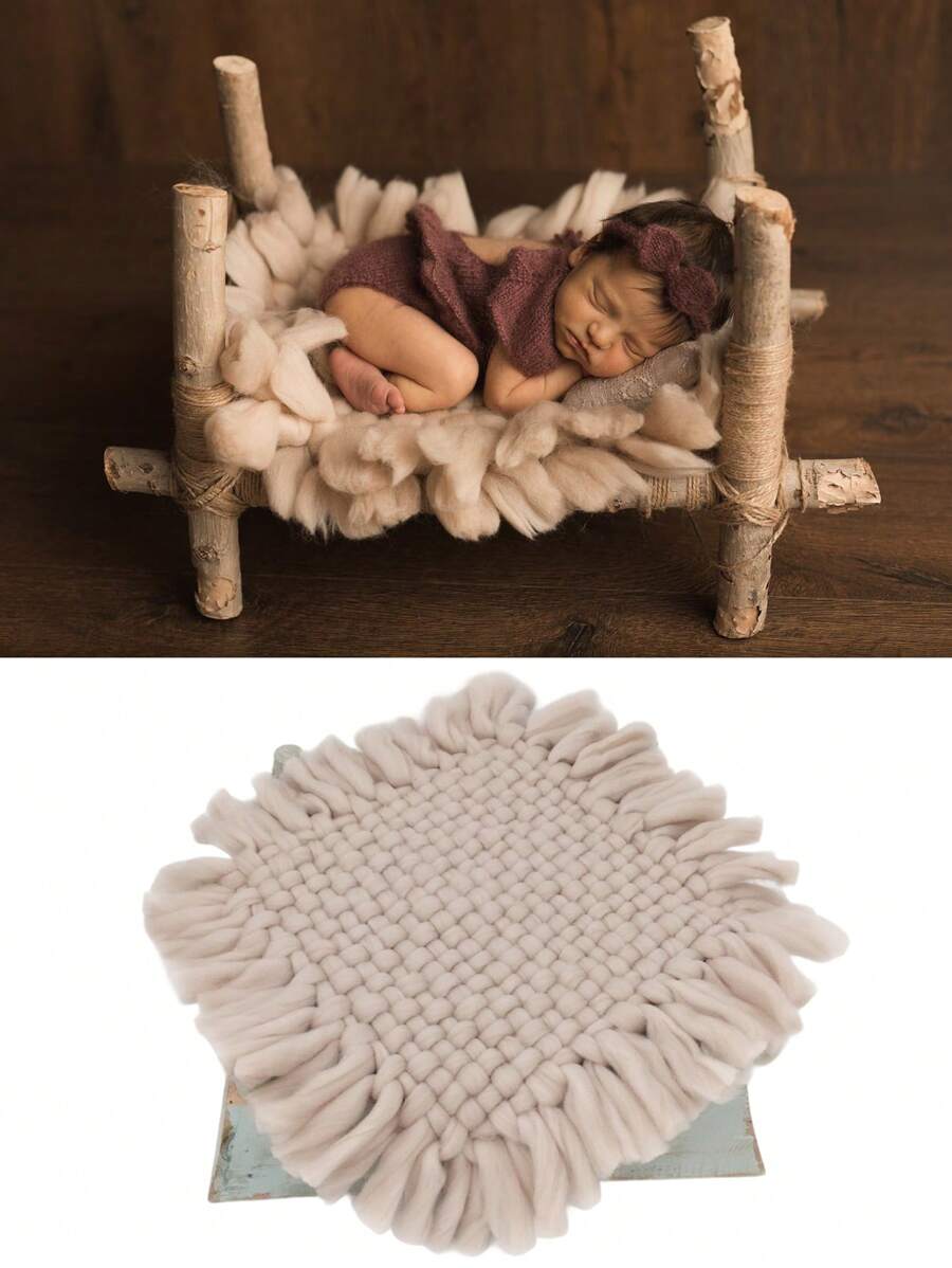 Couverture de photographie pour bébés nouveau-nés, accessoire de pose pour séance photo de fille ou garçon. Remplissage de paniers, tapis de fond