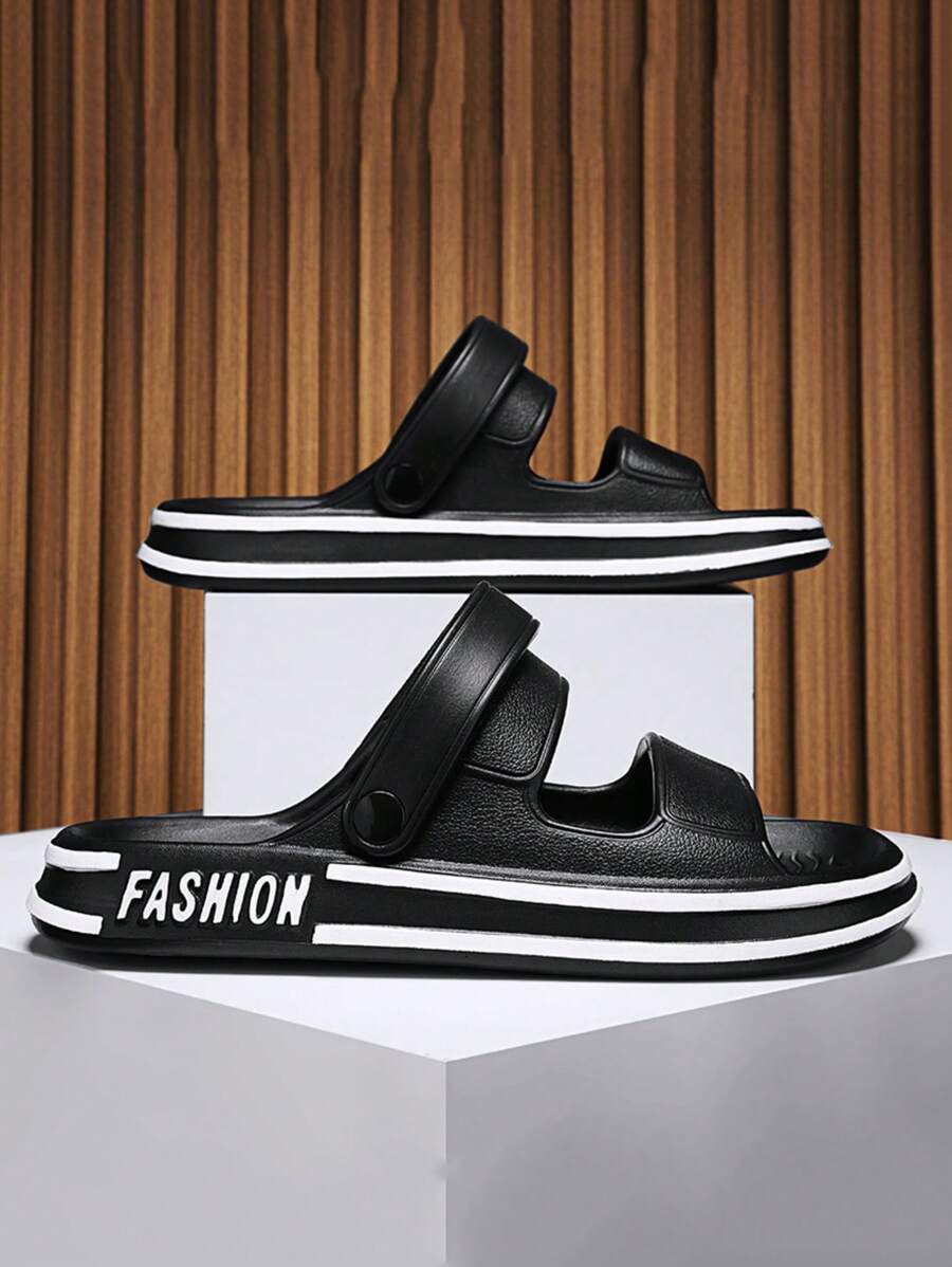 Sandalias blancas para hombres, sandalias casuales de verano con correa, adecuadas para adolescentes, chanclas antideslizantes para interiores y exteriores, apropiadas para el verano, uso casual, actividades al aire libre, vacaciones, regalos de graduación, accesorios de vestir de cumpleaños