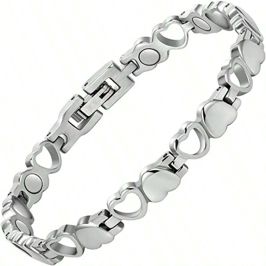 Elegant Fashion Heart Cutout Couple Bracelet, Handcrafted Adjustable, Perfect Gift For Valentine's Day Or Mother's Day