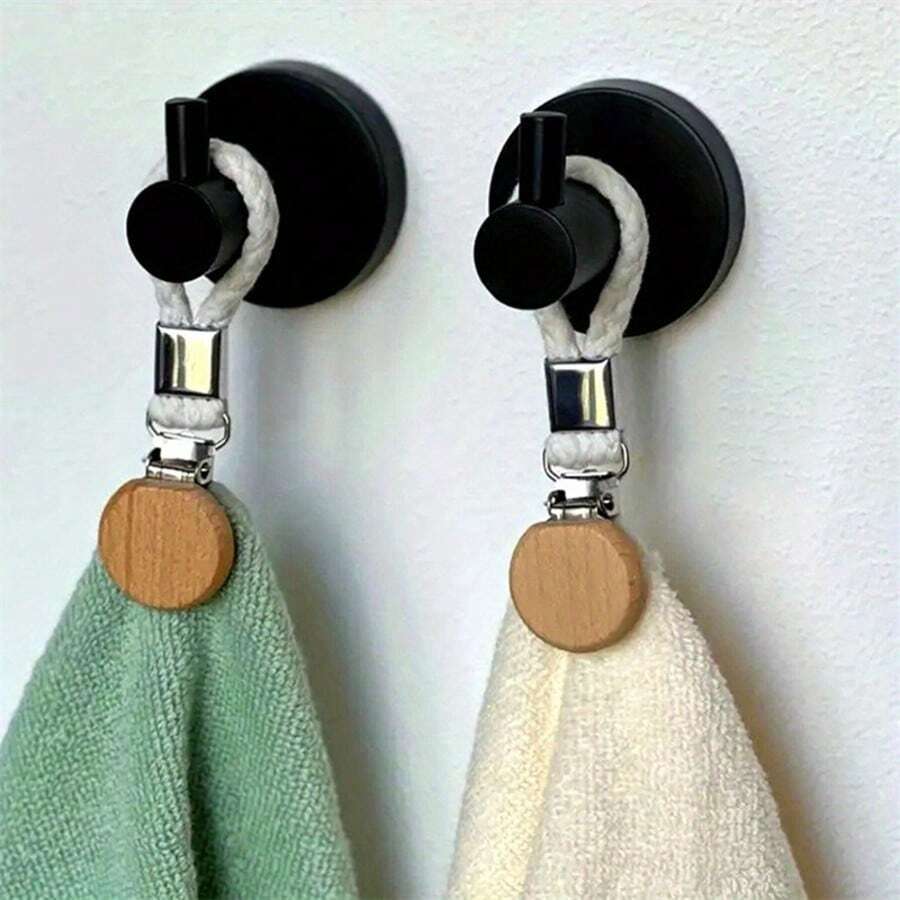3PCS/1PC Towel Metal Clip, Towel Hook, Stainless Steel Towel Clip, Multi-Functional Wall Mounted Storage Clip, Bathroom Storage Hook, Practical Hook