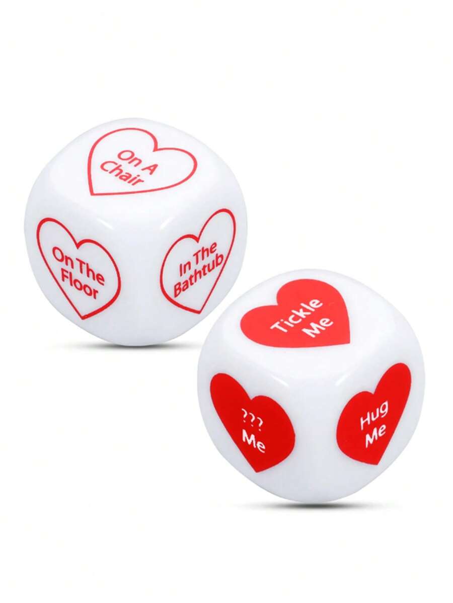 Set de 2 dados divertidos como juego de pareja para decisiones íntimas, regalo para novio, novia, fiesta, citas, aniversario o San Valentín