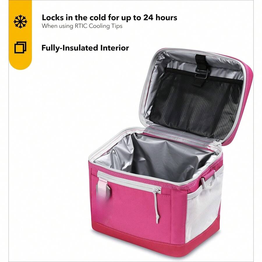 15 Can Everyday Cooler, Soft Sided Portable Insulated Cooling For Lunch, Beach, Drink, Beverage, Travel, Camping, Picnic, For Men And Women