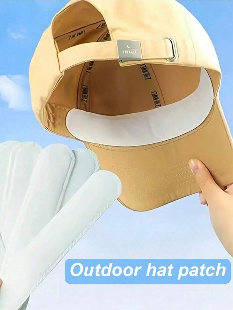 Disposable Brim Sweat Pad, Hat Anti Dirt Pad, Summer Outdoor Hat Sweat Absorption Patch, Leisure And Portable Travel Outdoor Accessories Travel Disposables Items Travel Hotel Essentials Outdoor Essentials Room Stuff Beach Travel Minis Periods Disposable Items Bathroom Accessories Summer Cooling,Beach,Travel