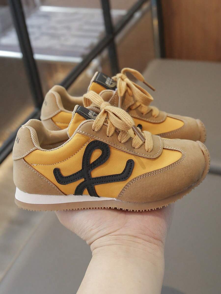 1 par de zapatos casuales y de moda, ligeros, con cierre de , convenientes para deportes al aire libre para niños