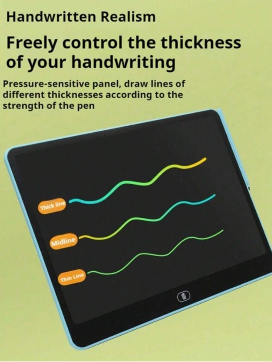 1 pieza Tableta de escritura LCD de 11 pulgadas en color blanco, tableta de pintura digital LCD a color, tableta de escritura LCD, tableta de pintura | para viajar/cocina Bloc de notas, regalos de Navidad/vuelta al colegio/cumpleaños