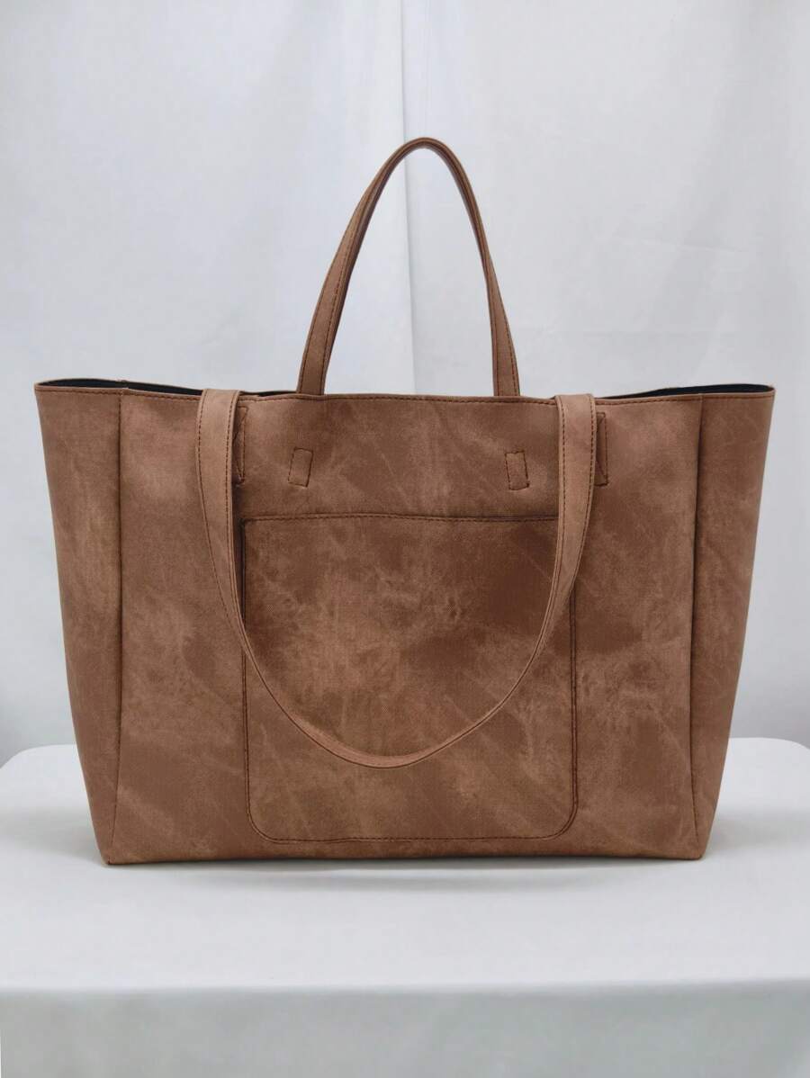 Sac à main surdimensionné rétro pour femme, sac fourre-tout de voyage décontracté, nouveau sac à main printemps grande capacité