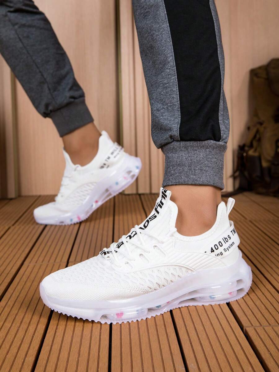 Men's Sneakers - Cushioned, Lightweight, Breathable, Bouncy Surface, Thick Sole, Low-Top Lace-Up Casual Running Shoes, Suitable For Daily Sports, Casual, Outdoor, Athletic, Travel, Gifts ,Gym
