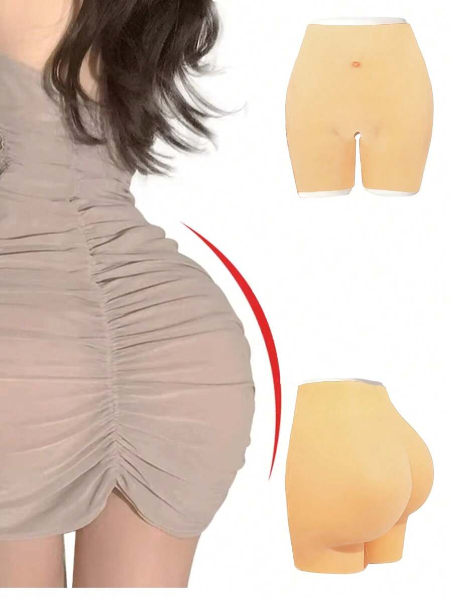 Silicone Pants With Hip Enhancer And Fake Buttocks For Women, Suitable For Waist Circumference Of 25.2 Inches -51.18 Inches, Thickness Of 0.49 Inches