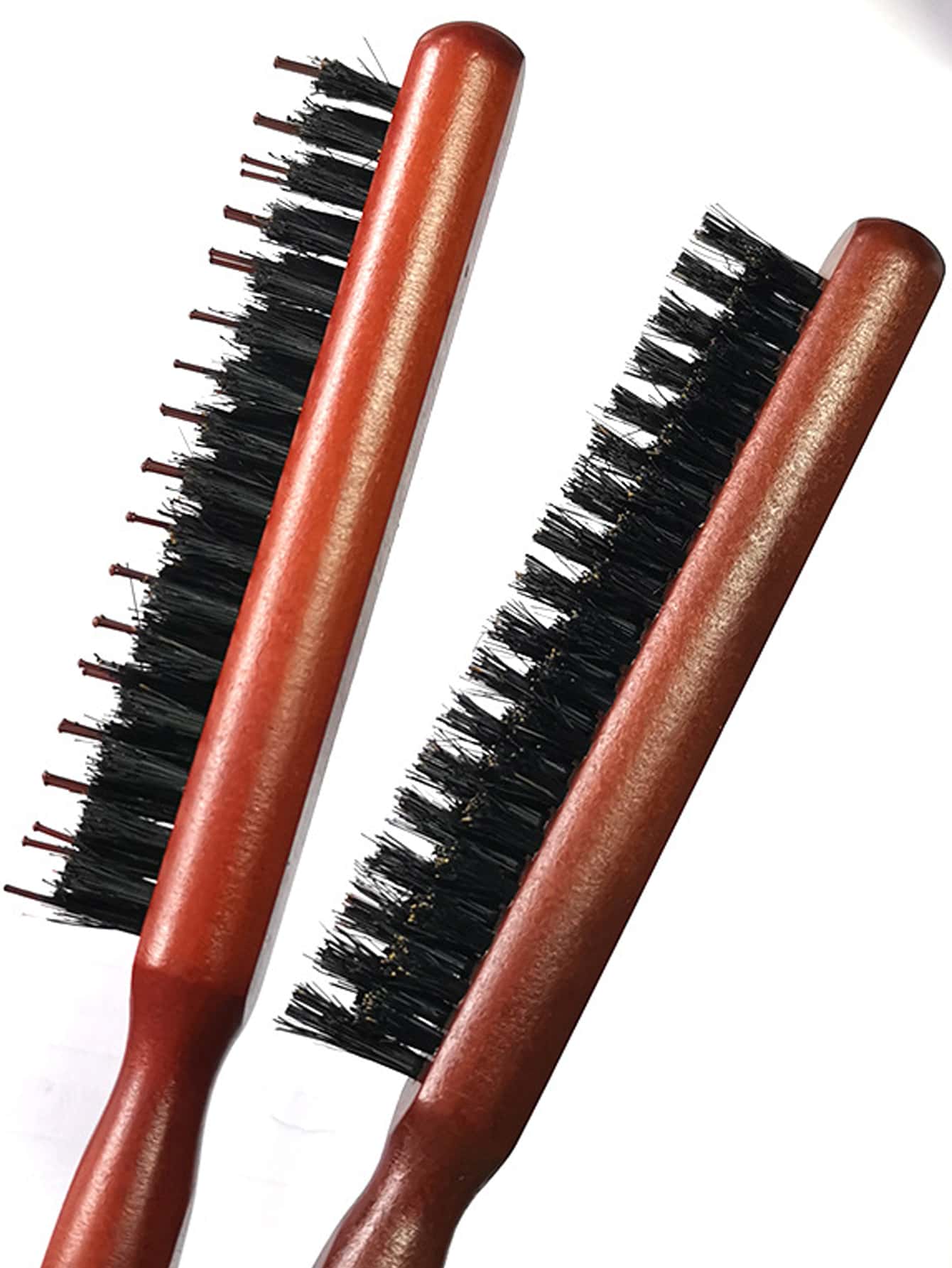 1pc Teasing Bristle Hair Brush For Women-Rat Tail Pick For Hair Sectioning Used For Edge Control, Wood Slim Line Comb Hairbrush Extension Hairdressing Styling Tools,Hair Brush,Comb,Hair Tools,Hair Products And Accessories For Barber Salon Beauty Travel Essentials