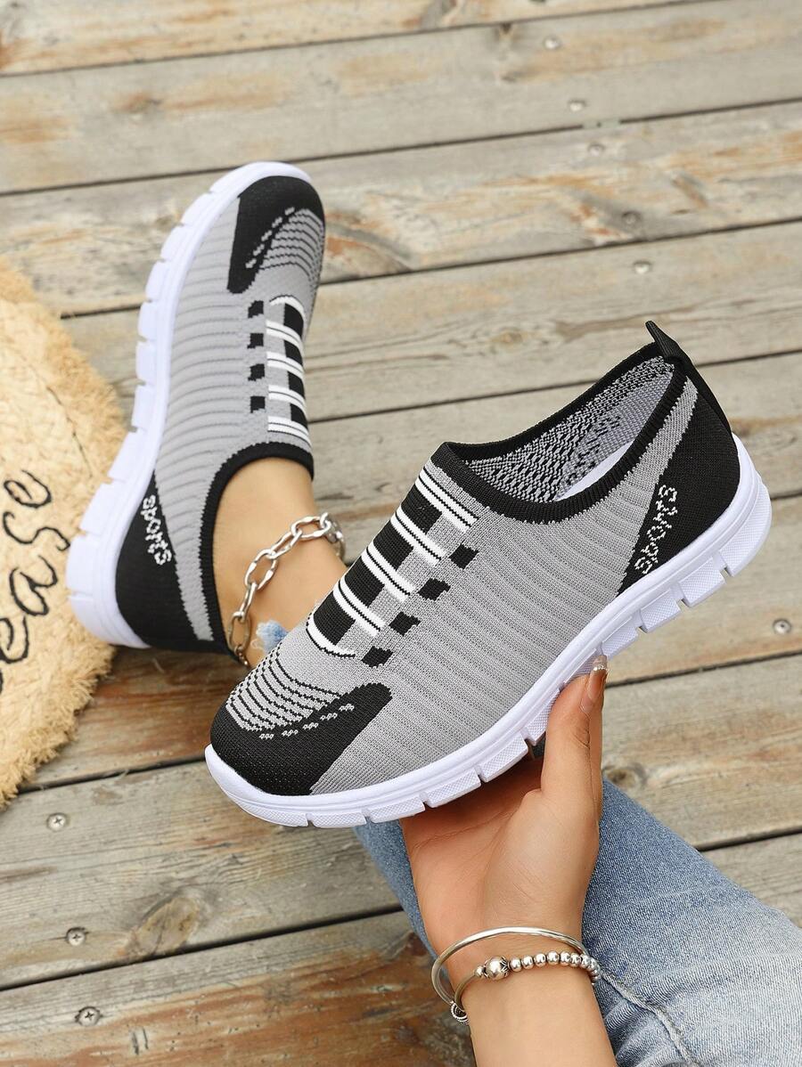Damen Klassisch Einfache Atmungsaktiv Schwarz Pink Outdoor/Arbeit/Sport/Reise Lässig Schuhe, geeignet für ältere Mütter