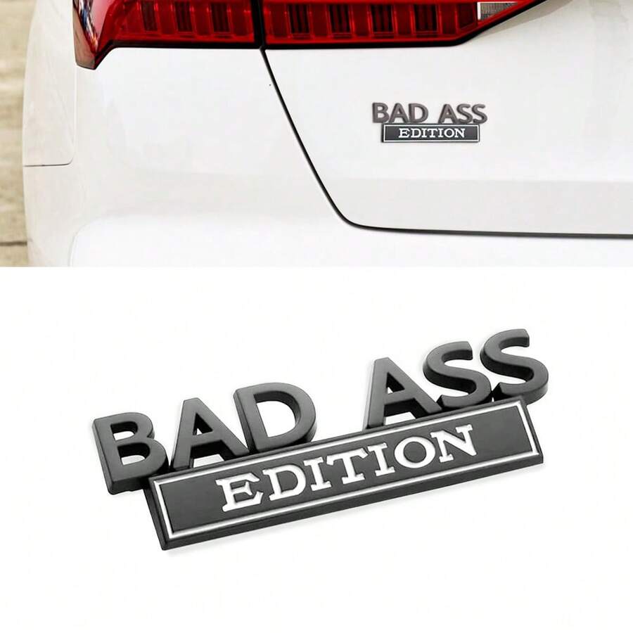1 Stück Auto 3D Emblem Aufkleber Abzeichen Dekor Auto Zubehör für Heckklappe Frontgrill Motorhaube Kofferraum, kompatibel mit Motorrad, SUV, Lkw