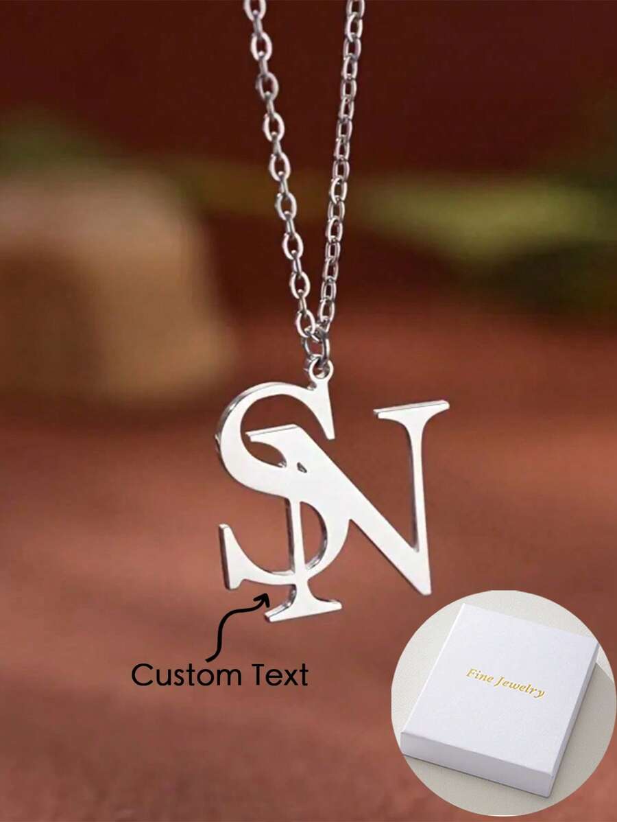 Un collar con nombre en inglés personalizado, diseño multicapa exquisito, clásico y atemporal, joyería ideal para fiestas, banquetes, bodas, vacaciones en la playa, estilo elegante y minimalista, accesorios de cumpleaños de estilo neutro, regalos de Navidad de moda para la familia, simple y clásico, adecuado para el uso diario y como regalo, joyería para el Día de la Madre, apropiado para todas las estaciones