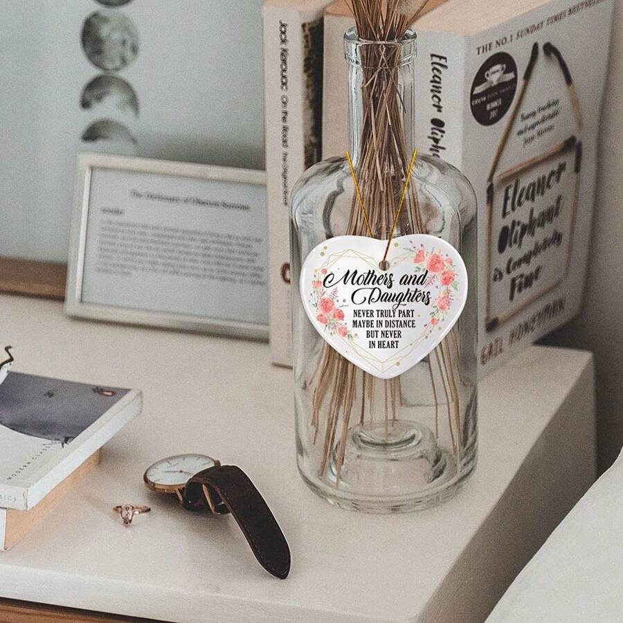 1 pièce Pendentif cœur plat en acrylique 2D, style au choix, convient pour la fête des mères, la saison des mariages, cadeau pour maman, cadeau exquis