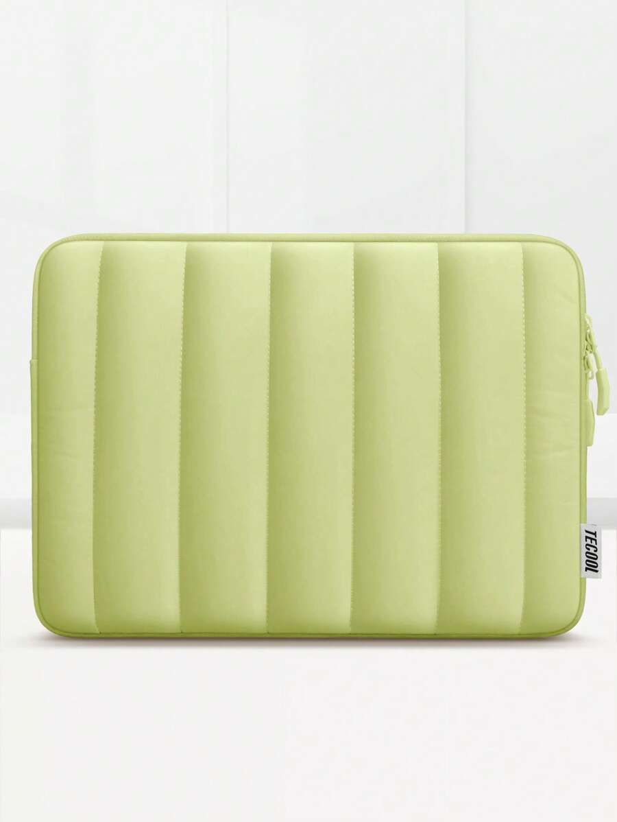 Puffy Laptop Sleeve Bag Compatible With MacBook Air Pro 13 14 Inch M1 M2 M3, Air 15 Inch M2 M3 2023, 13.5 14 15.6 IdeaPad ASUS Notebook, Lightweight And Waterproof Computer Bag,Green
