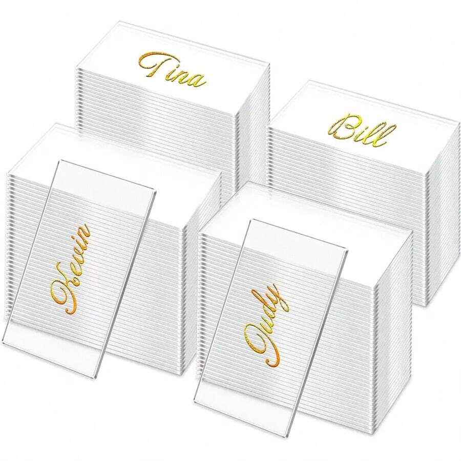 10 piezas de tarjetas de sitio acrílicas, tarjetas de nombre acrílicas transparentes, números de mesa acrílicos, placas de nombre acrílicas en blanco, tarjetas de asientos acrílicas para bodas, graduaciones, fiestas, decoraciones de mesa, regalos de firmas, decoraciones de cumpleaños, decoraciones de fiesta, despedida de soltera