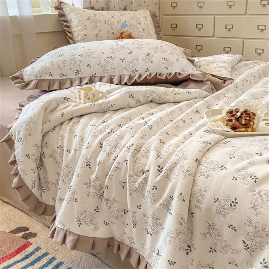 1 Peça Edredom de Ar Condicionado de Cor Sólida, Produtos Domésticos Modernos e Simples, Edredom de Verão Leve e Respirável, Roupa de Cama Diária para Verão