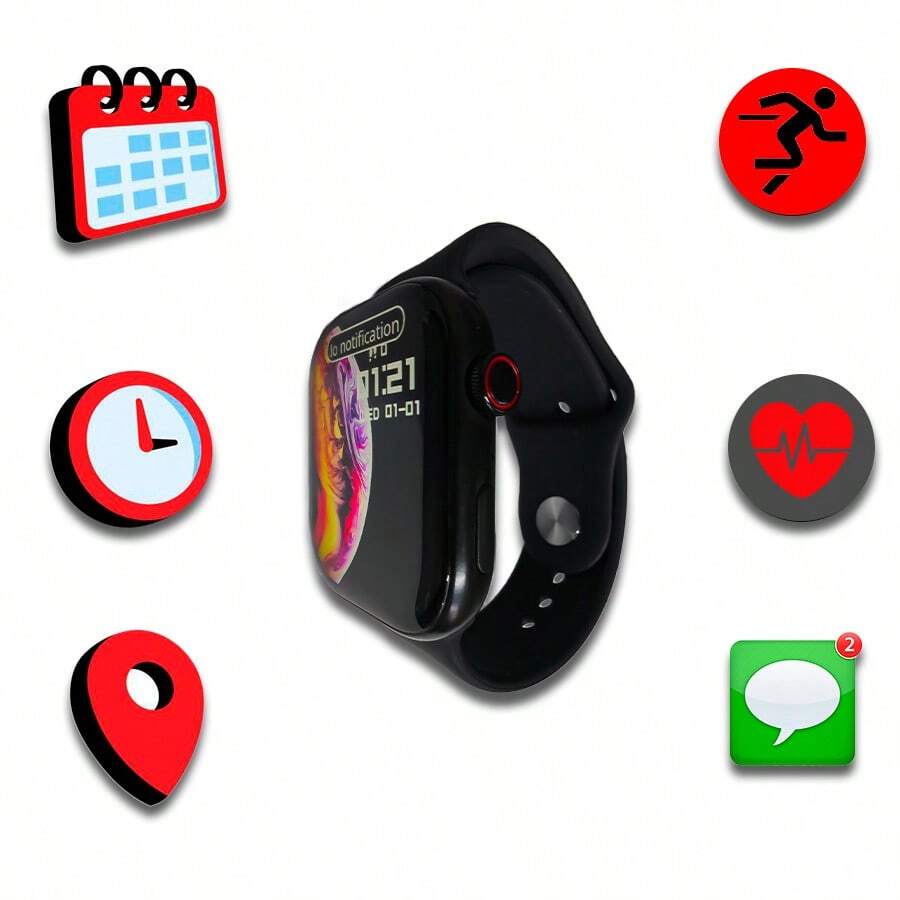Smartwatch de pantalla táctil multifuncional podómetro, control de sueño, deportes, gps y mucho más.